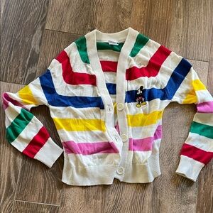 Disney 100 rainbow cardigan small